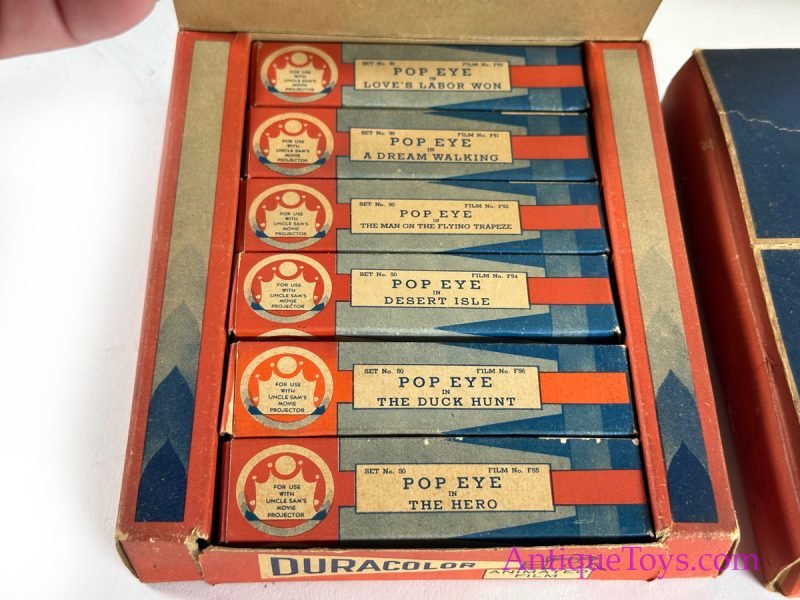Durable Toys Duracolor Popeye Uncle Sam’s Projector and the Durotone Talkie System Kit from FAO Schwarz <FONT COLOR="ff000 ">*SOLD*</font> - Image 6