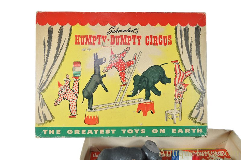 A. Schoenhut Co. ca. 1950s Wooden "Schoenhut's Humpty-Dumpty Circus" Set 7 in Box <FONT COLOR="ff000 ">*SOLD*</font> - Image 9