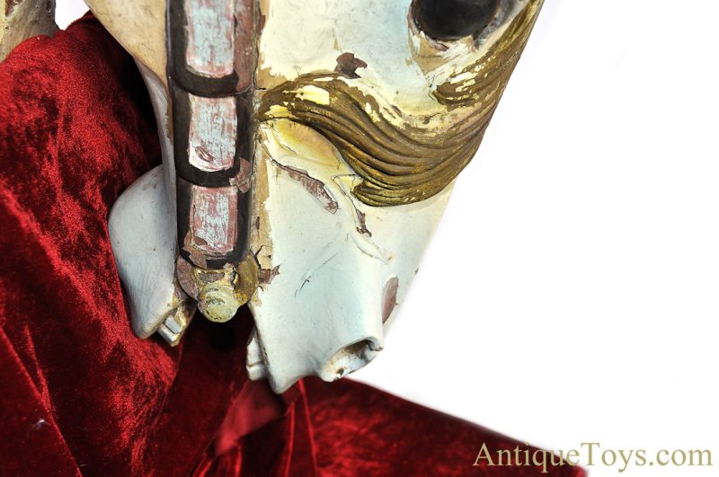 Antique Early 1900s Possibly Carmel/Looff Hand Painted & Hand Carved Wooden Carousel Horse Head <FONT COLOR="ff000 ">*SOLD*</font> - Image 9