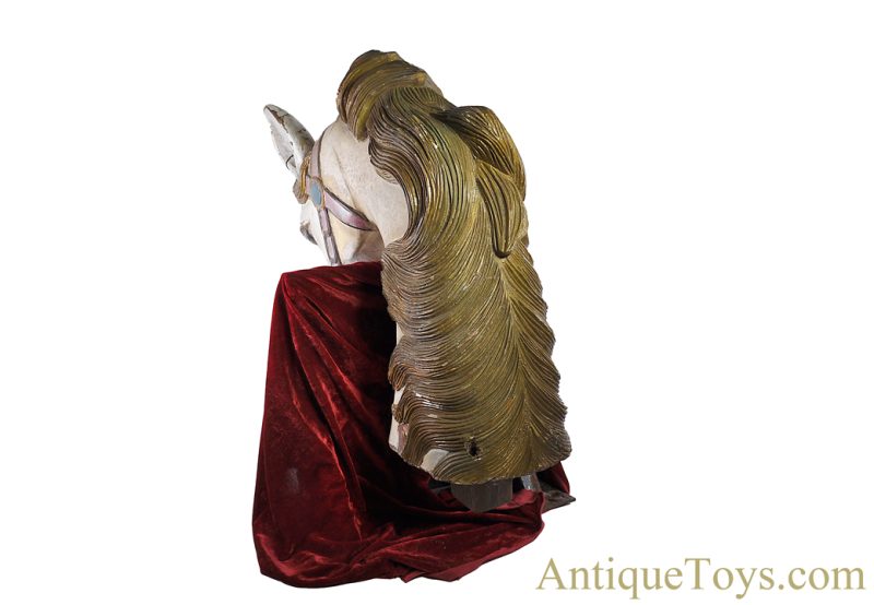Antique Early 1900s Possibly Carmel/Looff Hand Painted & Hand Carved Wooden Carousel Horse Head <FONT COLOR="ff000 ">*SOLD*</font> - Image 5