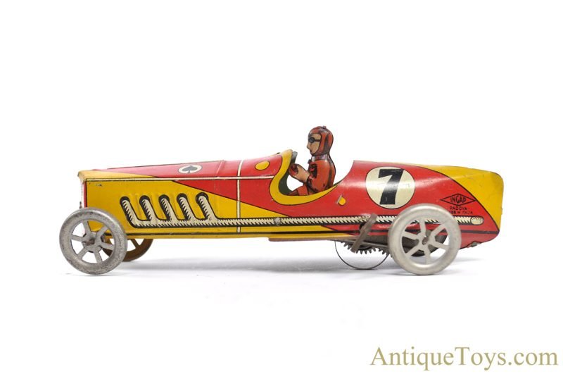 INGAP No. 606 Tin Lithographed Windup #7 Racer <FONT COLOR="ff000 ">*SOLD*</font> - Image 3