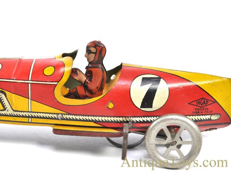 INGAP No. 606 Tin Lithographed Windup #7 Racer <FONT COLOR="ff000 ">*SOLD*</font> - Image 5