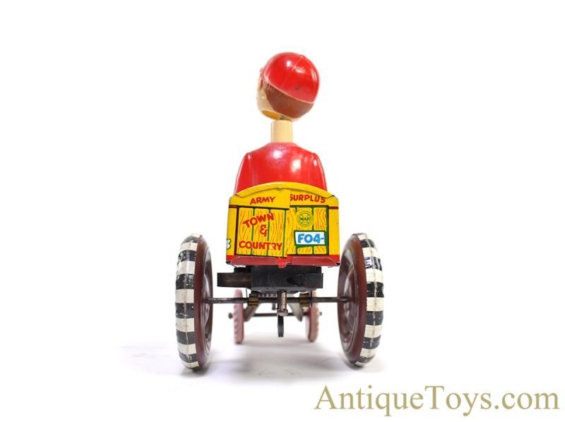 Marx ca. 1950s Tin Lithographed Windup The Old Jalopy "Queen of the Campus" Bobble Head for Sale - Image 5