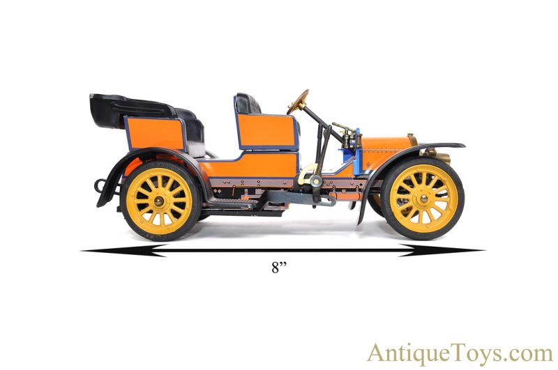 Schuco Tin Lithographed Windup No. 1229 "Old Timer" 1902 Mercedes Simplex in Box for Sale - Image 15