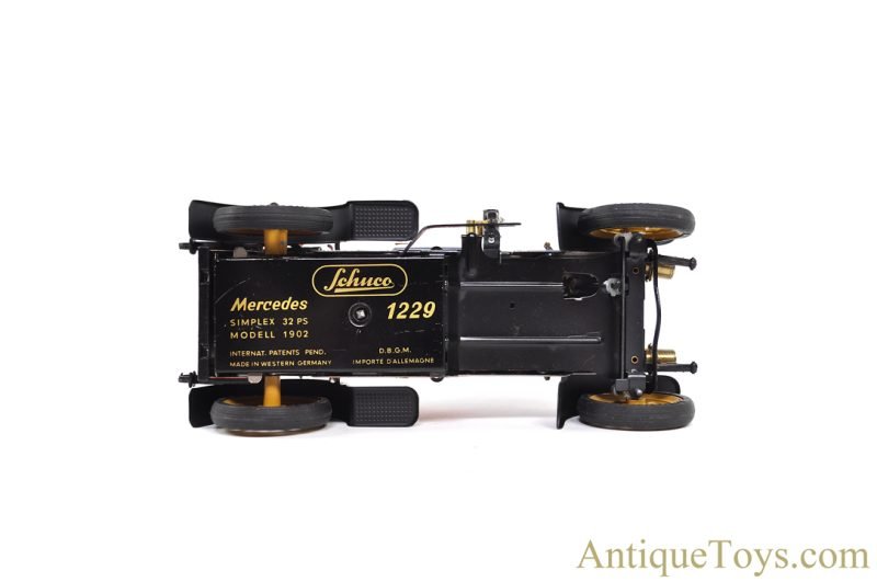 Schuco Tin Lithographed Windup No. 1229 "Old Timer" 1902 Mercedes Simplex in Box for Sale - Image 6