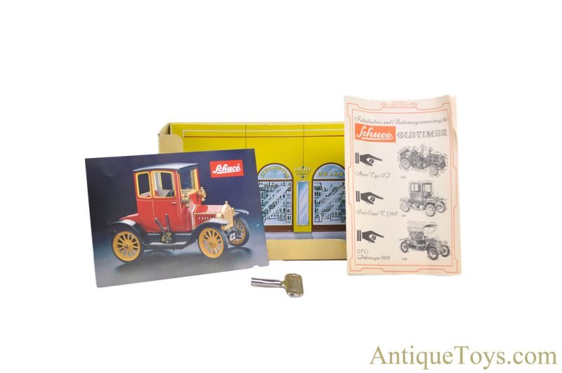 Schuco Tin Lithographed Windup No. 1229 "Old Timer" 1902 Mercedes Simplex in Box for Sale - Image 14