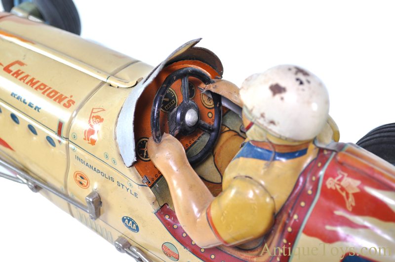 Yonezawa Toys (Y) ca. 1950s Tin Lithographed Friction "Champions Racer" Iconic #98 Indy 500 Racecar <FONT COLOR="ff000 ">*SOLD*</font> - Image 7