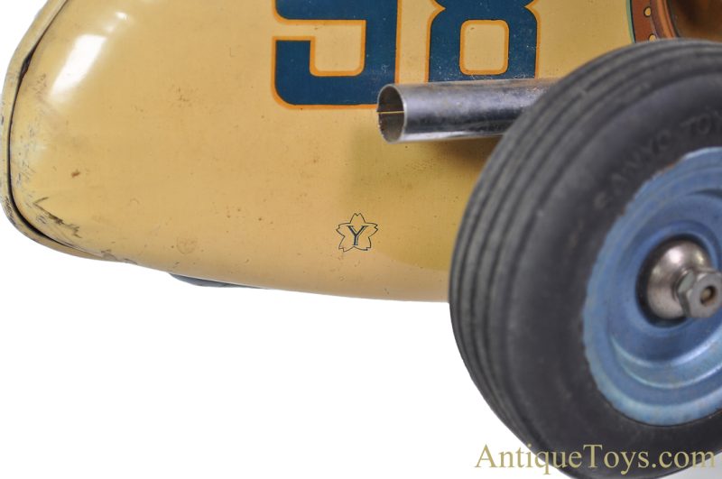 Yonezawa Toys (Y) ca. 1950s Tin Lithographed Friction "Champions Racer" Iconic #98 Indy 500 Racecar <FONT COLOR="ff000 ">*SOLD*</font> - Image 9
