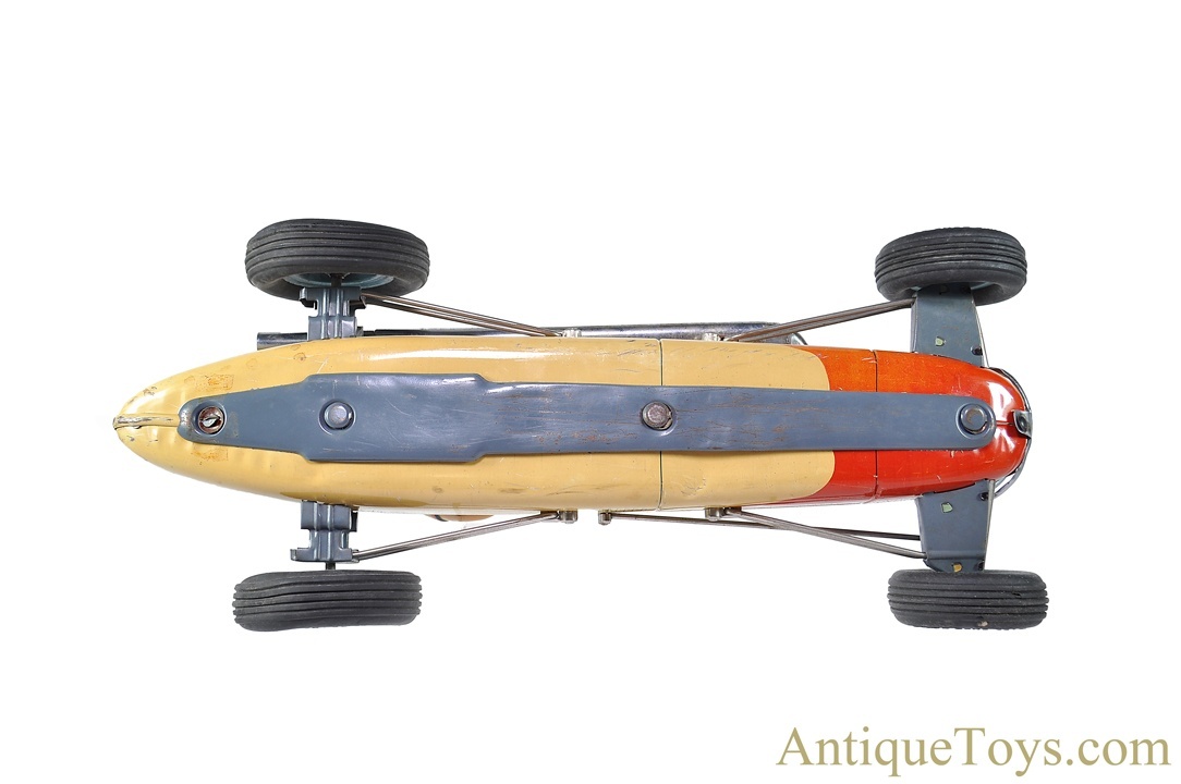 Yonezawa Toys (Y) ca. 1950s Tin Lithographed Friction “Champions Racer”  Iconic #98 Indy 500 Racecar *SOLD* – AntiqueToys.com – Antique Toys for Sale