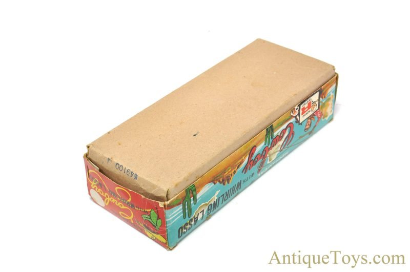 ALPS Tin Lithographed Windup "Cowboy with Whirling Lasso" in Box <FONT COLOR="ff000 ">*SOLD*</font> - Image 11