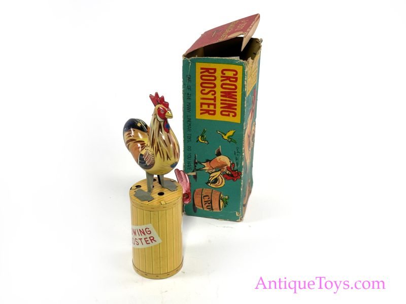 Linemar Marx Tin Lithographed Crowing Rooster in Box <FONT COLOR="ff000 ">*SOLD*</font> - Image 6