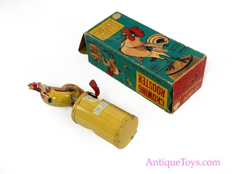 Linemar Marx Tin Lithographed Crowing Rooster in Box <FONT COLOR="ff000 ">*SOLD*</font> - Image 4