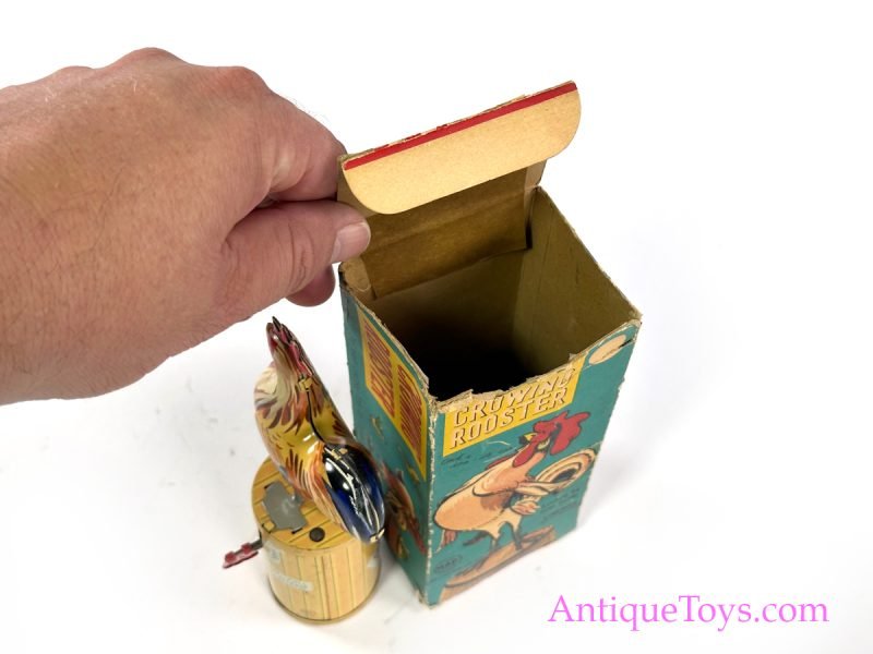 Linemar Marx Tin Lithographed Crowing Rooster in Box <FONT COLOR="ff000 ">*SOLD*</font> - Image 2