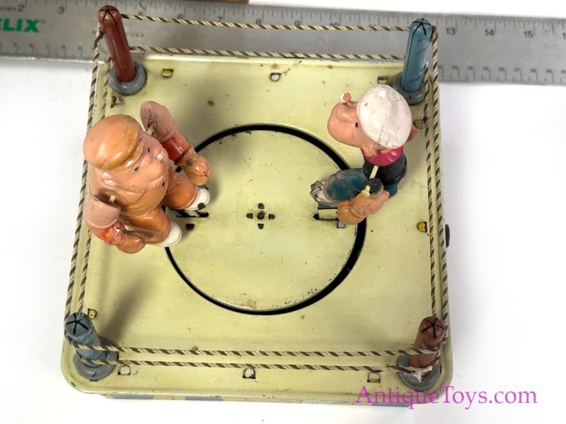 Marx Tin Lithographed and Celluloid Windup "Popeye The Champ" in Box <FONT COLOR="ff000 ">*SOLD*</font> - Image 9