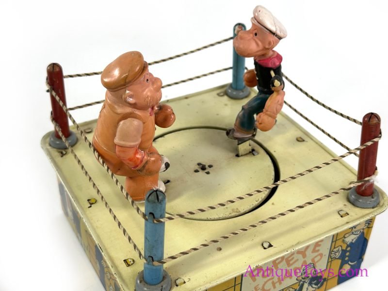 Marx Tin Lithographed and Celluloid Windup "Popeye The Champ" in Box <FONT COLOR="ff000 ">*SOLD*</font> - Image 2