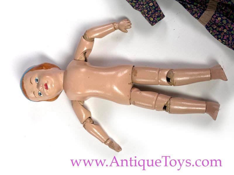 A. Schoenhut & Co. ca. 1911 "All Wood Perfection Art Doll" Girl Doll with Dress DURABLE Model <FONT COLOR="ff000 ">*SOLD*</font> - Image 16