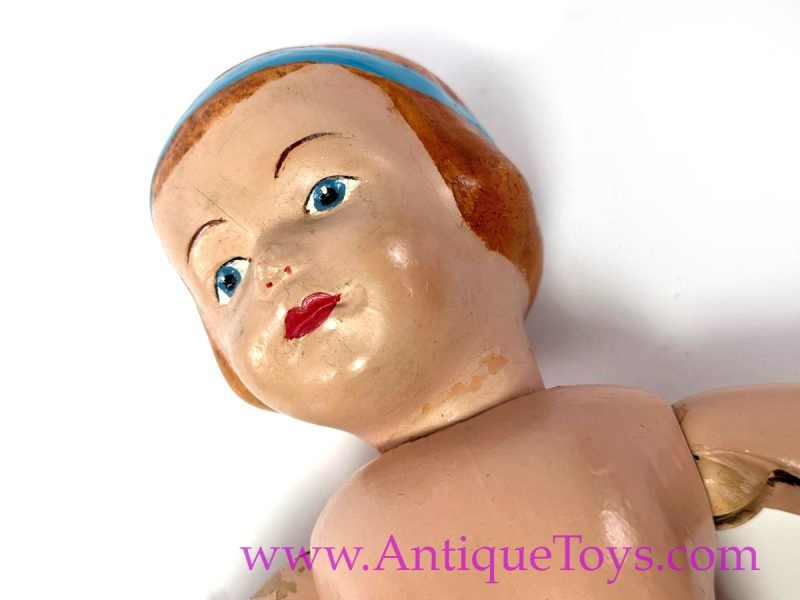 A. Schoenhut & Co. ca. 1911 "All Wood Perfection Art Doll" Girl Doll with Dress DURABLE Model <FONT COLOR="ff000 ">*SOLD*</font> - Image 12
