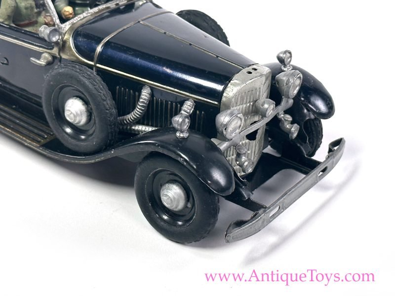 TippCo ca. 1935 Tin Lithographed Windup World War 2 Hitler Mercedes Car <FONT COLOR="ff000 ">*SOLD*</font> - Image 7