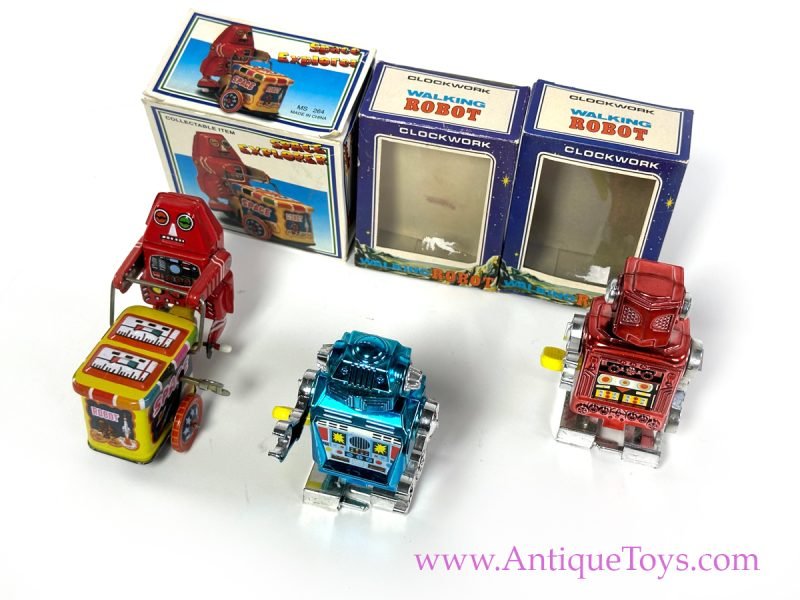 Vintage Tin Lithographed Windup Robot Collection <FONT COLOR="ff000 ">*SOLD*</font> - Image 9