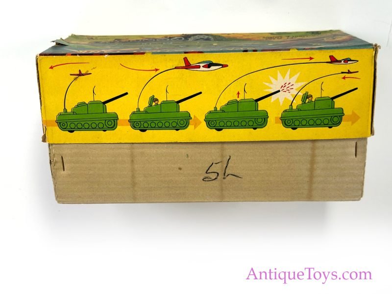 Okuma Tin Lithographed Batt. Op. Army M-18 Space Patrol Tank & USAF F-104 Jet in Box <FONT COLOR="ff000 ">*SOLD*</font> - Image 6
