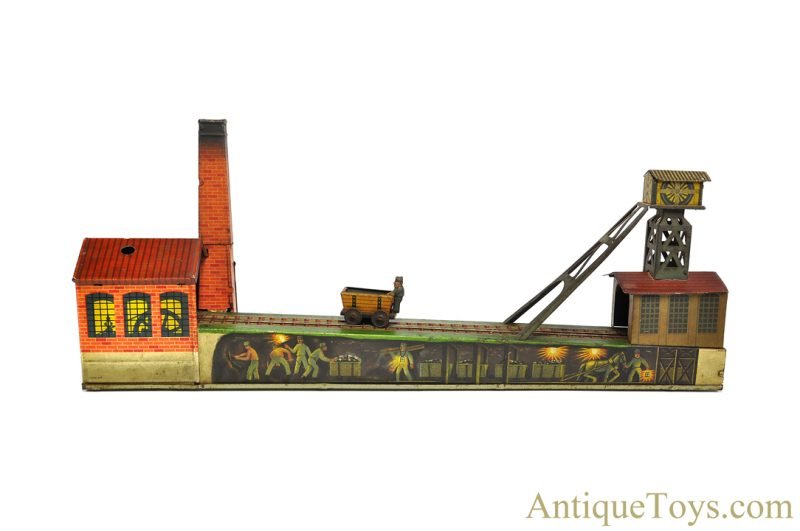 Early Arnold Tin Lithographed Windup Coal Mine German Toy <FONT COLOR="ff000 ">*SOLD*</font> - Image 2