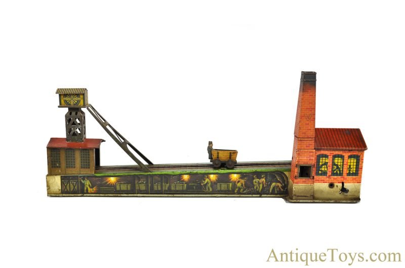 Early Arnold Tin Lithographed Windup Coal Mine German Toy <FONT COLOR="ff000 ">*SOLD*</font>