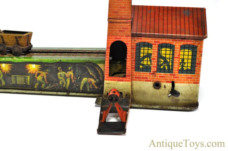 Early Arnold Tin Lithographed Windup Coal Mine German Toy <FONT COLOR="ff000 ">*SOLD*</font> - Image 7