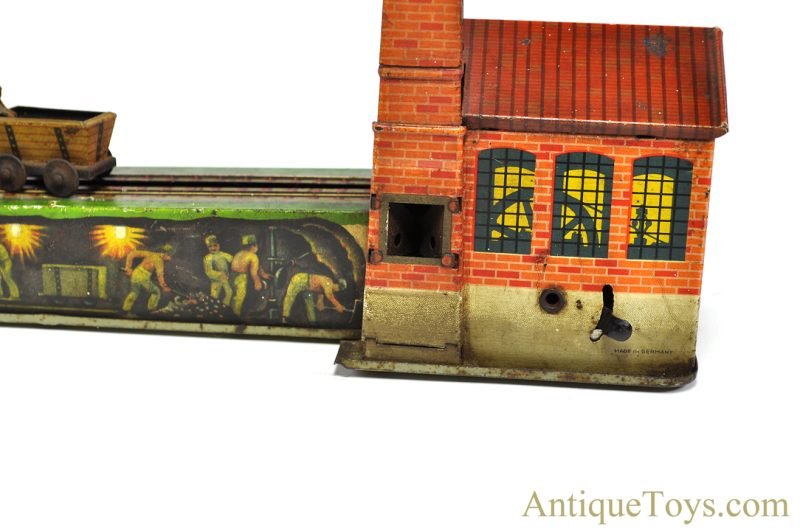 Early Arnold Tin Lithographed Windup Coal Mine German Toy <FONT COLOR="ff000 ">*SOLD*</font> - Image 6
