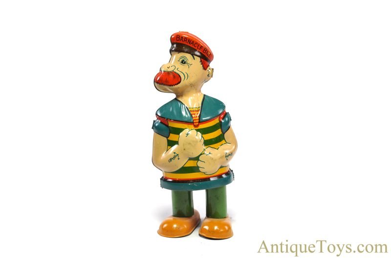 J. Chein ca. 1930's Tin Lithographed Windup Barnacle Bill the Sailor <FONT COLOR="ff000 ">*SOLD*</font>