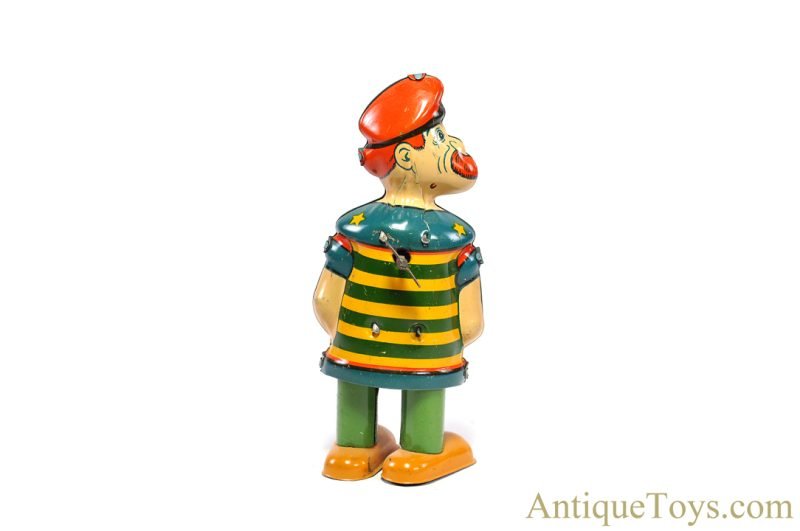 J. Chein ca. 1930's Tin Lithographed Windup Barnacle Bill the Sailor <FONT COLOR="ff000 ">*SOLD*</font> - Image 5