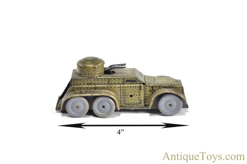 C.K.O Kellerman Tin Lithographed Windup No. 338 Sparking Armored Tank <FONT COLOR="ff000 ">*SOLD*</font> - Image 7