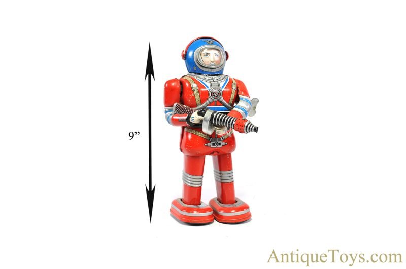 Daiya Tin Lithographed Windup Astronaut Spaceman Toy for Sale <FONT COLOR="ff000 ">*SOLD*</font> - Image 8