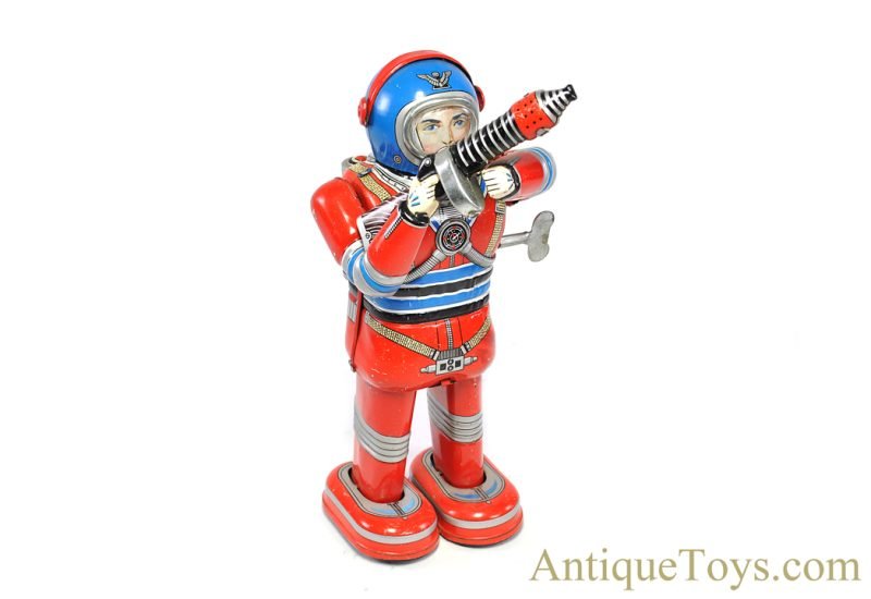Daiya Tin Lithographed Windup Astronaut Spaceman Toy for Sale <FONT COLOR="ff000 ">*SOLD*</font> - Image 2
