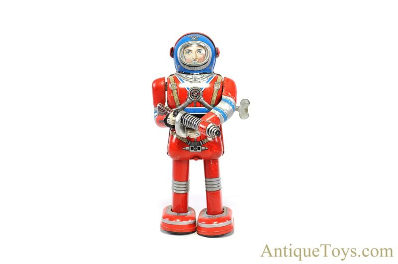 Daiya Tin Lithographed Windup Astronaut Spaceman Toy for Sale <FONT COLOR="ff000 ">*SOLD*</font> - Image 3