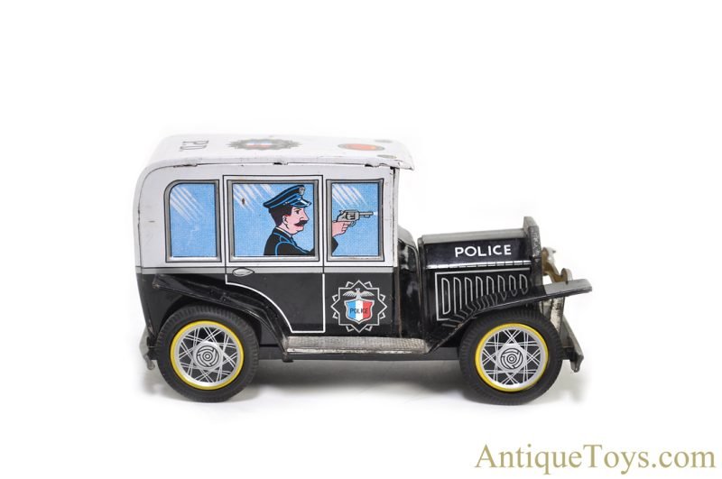 Daiya ca. 1950s Tin Lithographed Friction P-531 Police Patrol Car for Sale - Image 2