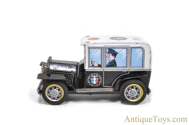 Daiya ca. 1950s Tin Lithographed Friction P-531 Police Patrol Car for Sale - Image 3