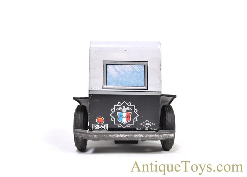 Daiya ca. 1950s Tin Lithographed Friction P-531 Police Patrol Car for Sale - Image 7