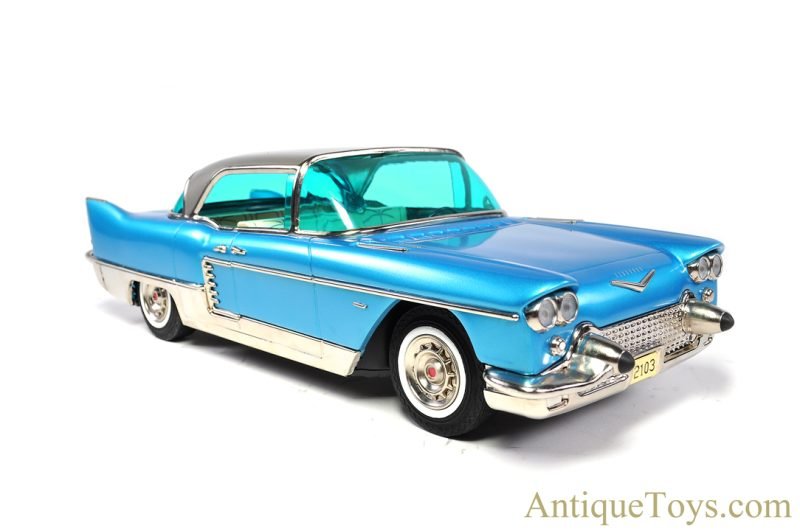 Marusan SAN Limited Edition Pre-Production Tin Lithographed #94 1975/58 Bahama Blue Cadillac Eldorado Brougham in Box <FONT COLOR="ff000 ">*SOLD*</font> - Image 3