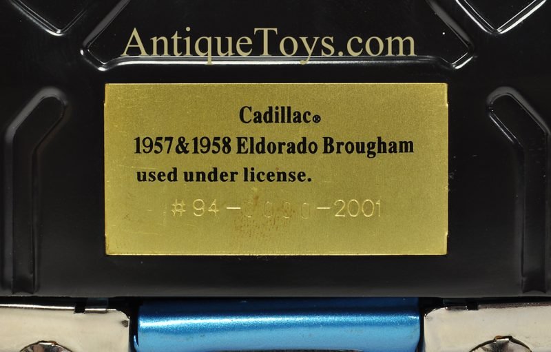 Marusan SAN Limited Edition Pre-Production Tin Lithographed #94 1975/58 Bahama Blue Cadillac Eldorado Brougham in Box <FONT COLOR="ff000 ">*SOLD*</font> - Image 7