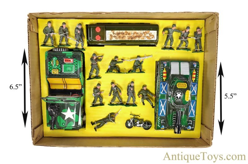 Marx Tin Lithographed Batt. Op. J-9636 "Armored Attack Set" in Box <FONT COLOR="ff000 ">*SOLD*</font> - Image 5