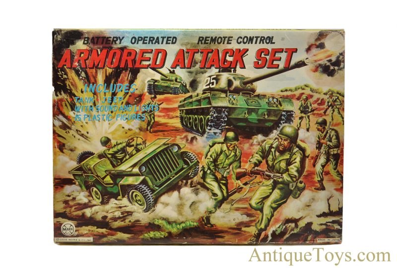 Marx Tin Lithographed Batt. Op. J-9636 "Armored Attack Set" in Box <FONT COLOR="ff000 ">*SOLD*</font> - Image 6
