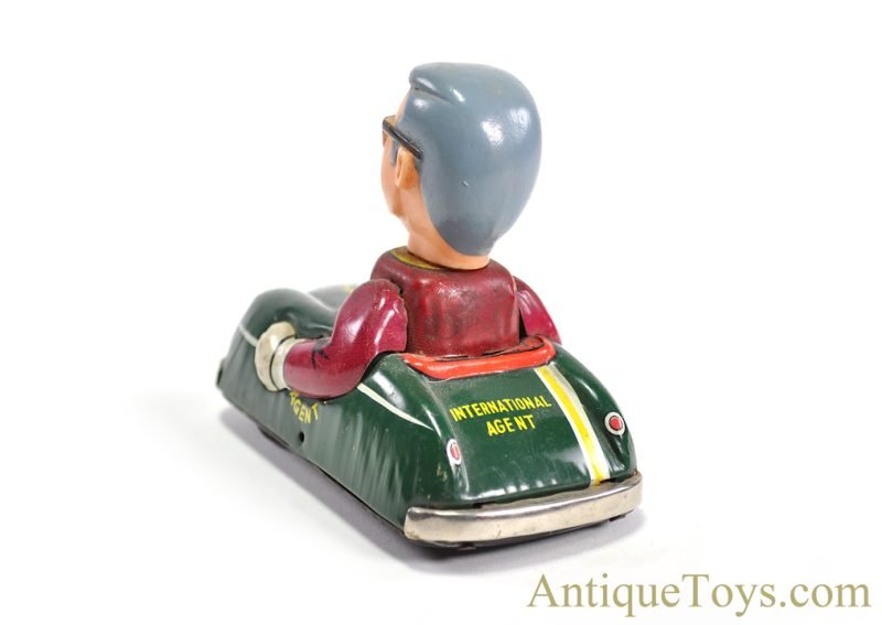 Marx Tin Lithographed Friction J-9907 "International Agent Car" for Sale - Image 4