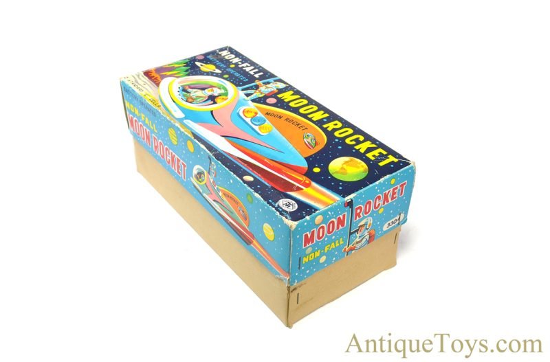 Masudaya Modern Toys (MT) Tin Lithographed Batt. Op. #3304 "Moon Rocket" in Box <FONT COLOR="ff000 ">*SOLD*</font> - Image 9