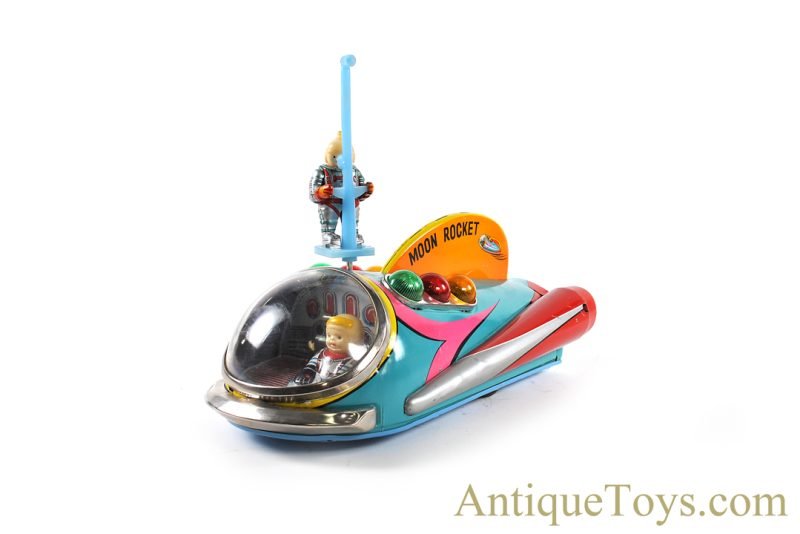 Masudaya Modern Toys (MT) Tin Lithographed Batt. Op. #3304 "Moon Rocket" in Box <FONT COLOR="ff000 ">*SOLD*</font> - Image 4