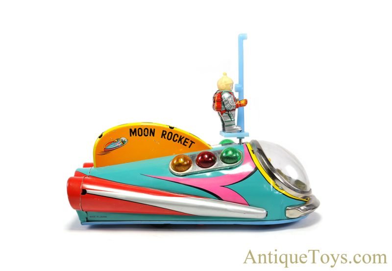 Masudaya Modern Toys (MT) Tin Lithographed Batt. Op. #3304 "Moon Rocket" in Box <FONT COLOR="ff000 ">*SOLD*</font> - Image 2