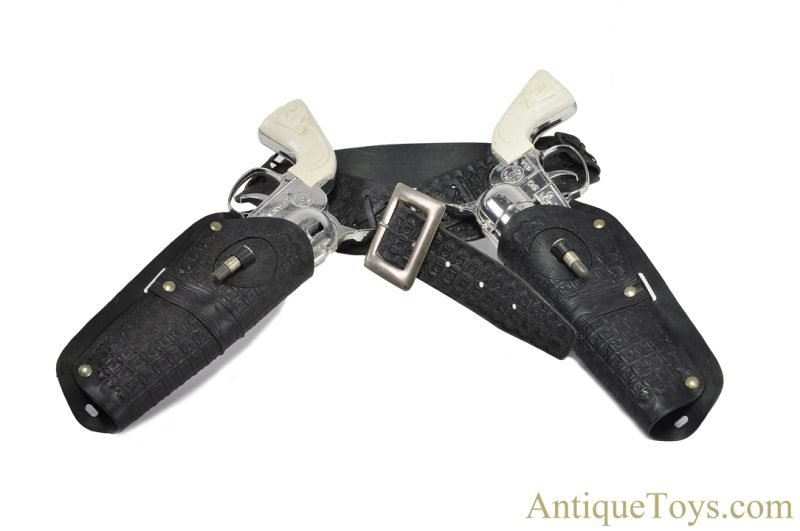 Mattel, Inc. #9716 Lone Ranger Silver Special Fanner 50 Cap Guns with Holster <FONT COLOR="ff000 ">*SOLD*</font>