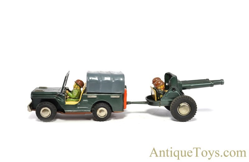Nomura (TN) Tin Lithographed Friction "Artillery Jeep" in Box <FONT COLOR="ff000 ">*SOLD*</font> - Image 2