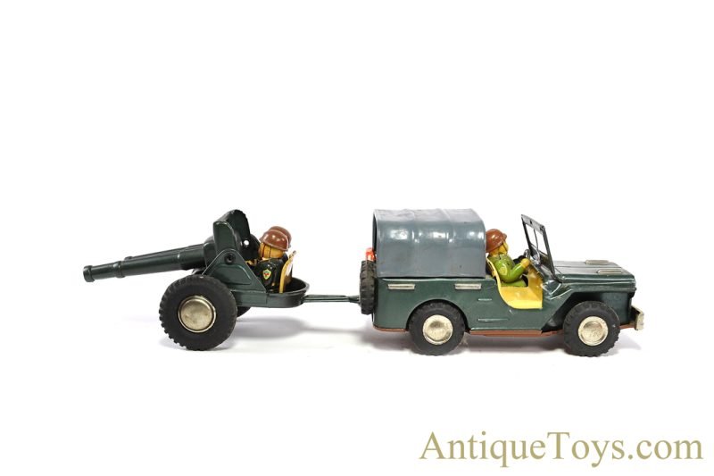 Nomura (TN) Tin Lithographed Friction "Artillery Jeep" in Box <FONT COLOR="ff000 ">*SOLD*</font> - Image 3