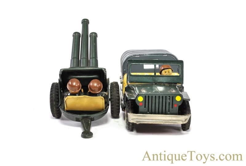 Nomura (TN) Tin Lithographed Friction "Artillery Jeep" in Box <FONT COLOR="ff000 ">*SOLD*</font> - Image 5