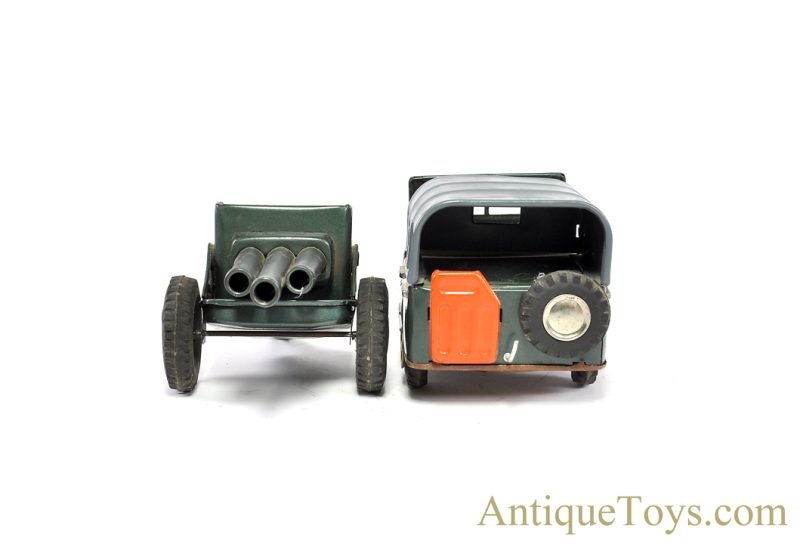 Nomura (TN) Tin Lithographed Friction "Artillery Jeep" in Box <FONT COLOR="ff000 ">*SOLD*</font> - Image 6